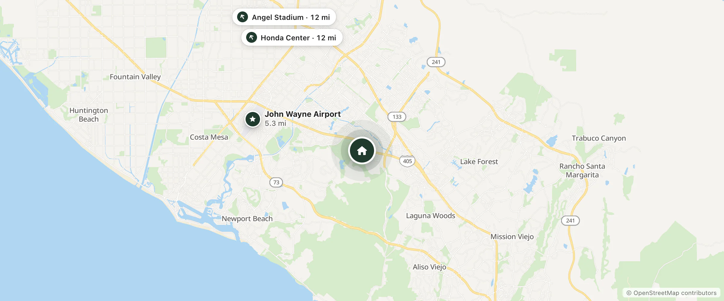 Map of TRYP by Wyndham Panama Centro and nearby John Wayne Airport, Angel Stadium and Honda Center