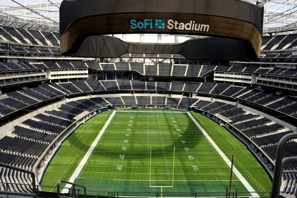 SoFi Stadium, about 0.3 miles from Hollywood Park Motel